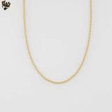 (1-1724) Gold Laminate - 2mm Rope Link Chain - BGF