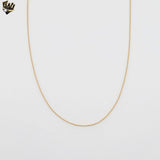(1-1508) Gold Laminate - 0.9mm Box Link Chain - BGF