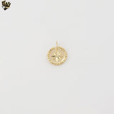 (1-2304-1) Gold Laminate -  North Star Coin Pendant - BGF
