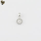 (2-1590-1) 925 Sterling Silver -Number 15 Pendant.