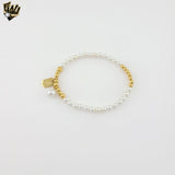 (MBRA-38) Acero inoxidable - Brazalete de cadena Omega gruesa de 12 mm.