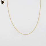 (1-1763) Gold Laminate - 1.5mm Curb Link Chain - BGF