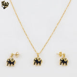 (1-6325) Gold Laminate - Black Elephant Set - BGF