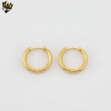 (1-2522-3) Gold Laminate - Texturized Hoops - BGO