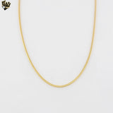 (1-1515) Gold Laminate - 1.5mm Flat Snake Link Chain - BGF