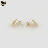 (1-1199-3)Gold Laminate - Zircon Guadalupe Earrings - BGO