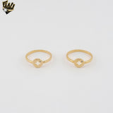 (1-3013) Gold Laminate - Tiny Flower Ring - BGF