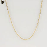(1-1860) Gold Laminate - 1mm Thin Rolo Link Chain - BGF