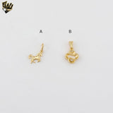 (1-2050-1) Gold Laminate - Small Plain Pendants - BGF
