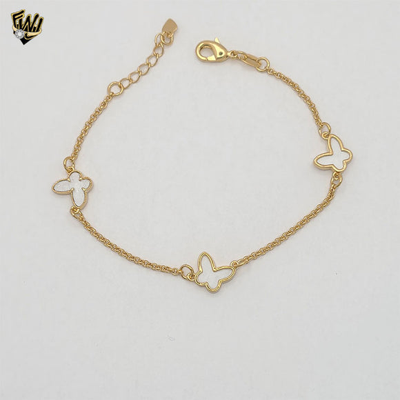 (1-0553) Gold Laminate - 1.5mm Butterfly Bracelet - 7