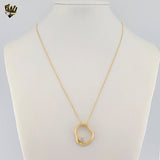 (1-6220-1) Gold Laminate - Asymmetric Zircon Necklace - BGF