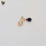 (1-2332) Laminado Oro - Colgantes Pin Azabache - BGF