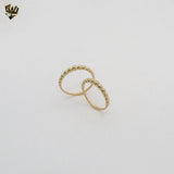 (1-3093-1) Anillo de eslabones marineros laminados en oro - BGF
