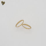 (1-3093-1) Anillo de eslabones marineros laminados en oro - BGF