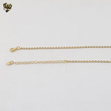 (1-6220-2) Gold Laminate -Butterfly Rolo Link Necklace - BGF - 16.5"