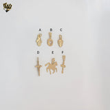 (1-2023-1) Laminado Oro - Colgantes Happy Face - BGF