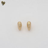 (1-2978-6) Gold Laminate - Heart Shape Huggies - BGF