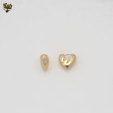 (1-2978-6) Gold Laminate - Heart Shape Huggies - BGF