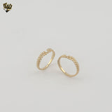 (1-3010-1) Laminado de oro - Anillo unisex con banda clásica - BGO