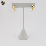 (1-1218-9) Gold Laminate - Pearl  Earrings - BGF