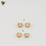 (1-2520) Gold Laminate- Small Hoops - BGO