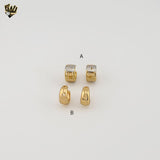 (1-2520) Gold Laminate- Small Hoops - BGO