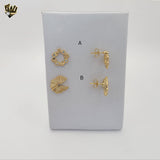(1-1224-1) Gold Laminate - Small Stud Earrings - BGF