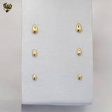 (1-1211-8) Gold Laminate - Trio Set Teardrop Earrings - BGF