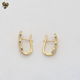 (1-2955-3) Gold Laminate - Triple Heart Hoops- BGF