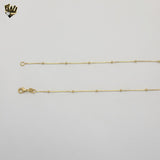 (1-1523-2) Laminado de oro - Cadena de eslabones de bolas de 2,3 mm - BGF