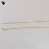 (1-1836) Gold Laminate - 2mm Paper Clip Link Chain - BGF