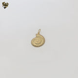 (1-2212-2) Gold Laminate - Seashell Pendant - BGF