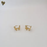(1-1055) Aretes Laminados Oro - BGF