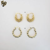 (1-2729) Gold Laminate Hoops - BGO