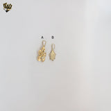 (1-2216) Gold Laminate - Summer Zircon Pendants - BGF