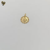 (1-2046) Gold Laminate - Boat Medal Pendant - BGF