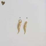 (1-2466-1) Laminado Oro - Colgantes Pimiento Picante - BGF
