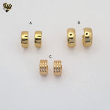 (1-2515) Gold Laminate - Plain Huggies - BGO