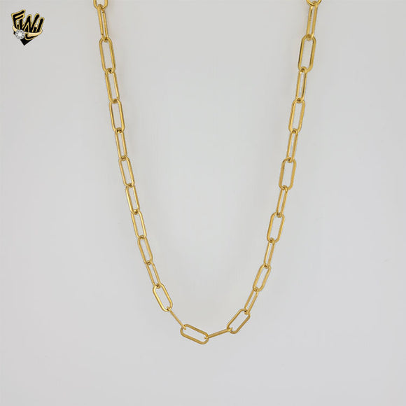 (4-3267) Stainless Steel - 6.5mm Paper Clip Link Chain.