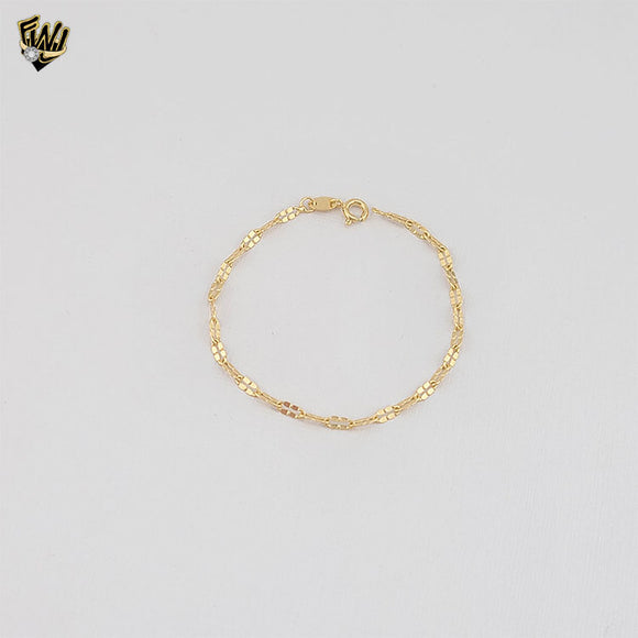 (1-0773) Gold Laminate - Alternative Link Bracelet - 7