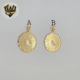 (1-2288) Gold Laminate - The Lords Prayer Medal Pendants - BGF