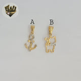 (1-2193-1) Gold Laminate - Two Tone Pendants - BGF