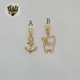(1-2193-1) Gold Laminate - Two Tone Pendants - BGF