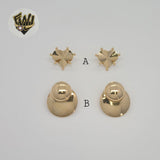 (1-1218-1) Laminado de Oro - Aretes Planos - BGF