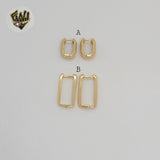 (1-2931-3) Gold Laminate - Geometric Huggies - BGF