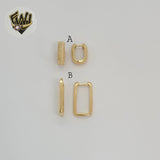 (1-2931-3) Gold Laminate - Geometric Huggies - BGF