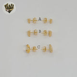 (1-1122) Gold Laminate - Small Stud Earrings - BGF