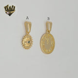 (1-2087) Gold Laminate - Medal Pendants - BGF
