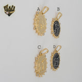 (1-2378) Gold Laminate - Animal Medal Pendants  - BGF