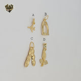 (1-2121) Laminado de oro - Colgantes lisos - BGF